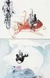 Fictitious Sea (Two Sheets) by Ricky Swallow, 1996, watercolour on paper, sold Nov 2008