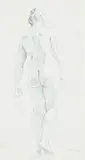 Female Nude Study by Norman Lindsay, c.1914, pencil on paper, sold Nov 2008