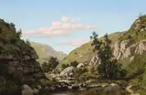 Torrens, Above The Gorge by 1835-1907, Henry James Johnstone, 1879, oil on canvas, sold Nov 2008