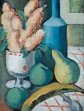 Still Life by Eveline Winifred Syme, oil on card, sold Nov 2008