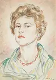 Portrait Of A Lady by Thea Proctor, 1962, watercolour and pencil on paper, sold Nov 2008