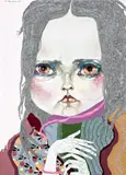 Girl As Owl by Del Kathryn Barton, 2005, synthetic polymer paint, gouache, watercolour and ink on canvas, sold Apr 2009