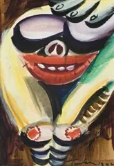 Image Of Modern Evil by Albert Tucker, 1943, watercolour on paper, sold Apr 2009