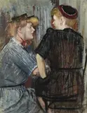Conversation by Douglas Watson, 1946, oil on board, sold Apr 2009