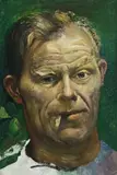 Self Portrait by Harald Vike, c.1944, oil on canvas, sold Apr 2009