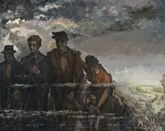 Whither Going by Ivor Francis, 1939, oil on canvas on board, sold Apr 2009
