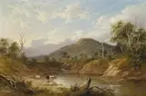Riddells Creek, Mount Macedon, Vic by James Howe Carse, oil on canvas, offered Apr 2009