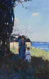 The Outing, Sydney Harbour by Julian Howard Ashton, oil on canvas, offered Apr 2009