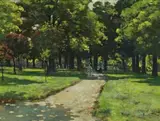 Regent Park by Girolamo P. Nerli, oil on cedar panel, sold Apr 2009