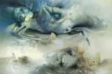 The Riddle Of The Clouds by James Gleeson, 2000, oil on canvas, sold Apr 2009