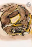 Couple by Frank Wohlfahrt, 1993, Gouache, sold Apr 2024