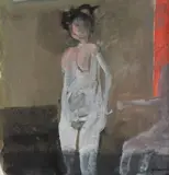 La Brune by Paul Guiramand, 1966, Aquarelle, sold Mar 2024