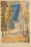 Sapins dans la montagne by Guy Bardone, Lithographie numérotée, sold Sep 2019