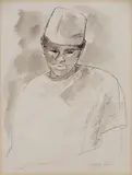 Deux études d'hommes by Maurice Genis, Encre et lavis ; Encre, lavis et aquarelle, sold Sep 2019