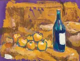 Nature morte à la bouteille by Fikret Mualla Saygı, Gouache, sold Dec 2016