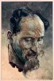 Tête de grenadier by Henri Regnault, Aquarelle, sold Dec 2016