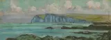 Dieppe, mer d'opale by Jean Francis Auburtin, Gouache sur traits de crayon, un monogramme en bas à droite, sold Oct 2016