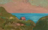 Varengeville, la cabane des douaniers by Jean Francis Auburtin, Gouache sur traits de crayon, sold Oct 2016