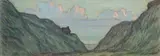 Varengeville, Gorge du Petit Ailly, la cabane du douanier by Jean Francis Auburtin, Gouache sur traits de crayon, un monogramme en bas à droite, sold Oct 2016