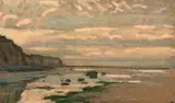 Éclaircie du matin sur les falaises de Pourville et de Varengeville by Jean Francis Auburtin, Gouache, un monogramme en bas à droite, sold Oct 2016