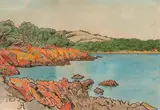 Porquerolles by Jean Francis Auburtin, 1898, Aquarelle, sold Oct 2016