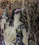Hommage à Goya by Édouard Georges Mac-Avoy, Gouache, sold Oct 2016
