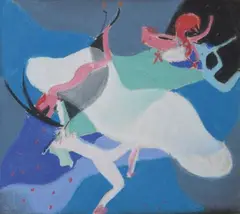 Dance de Sabbat by Geza Szobel, Gouache et aquarelle, sold Oct 2016