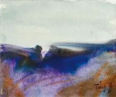 Composition by T'ang Haywen, Aquarelle, sold Oct 2016