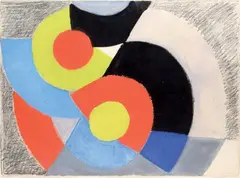 Rythme Couleur by Sonia Delaunay, 1960, Gouache, aquarelle et fusain, sold Jun 2016