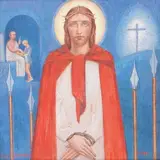 Christ by Ángel Zárraga, 1938, Gouache sur carton, sold Mar 2016