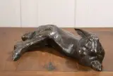 Lièvre en bronze Albéric COLLIN (1886-1962). Lièvre allongé by Albéric Collin, Épreuve en bronze, sold Apr 2022