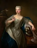 Portrait présumé de Marie Louise Élisabeth d'Orléans (1695-1719), duchesse de Berry by Pierre Gobert, Toile, sold Mar 2022
