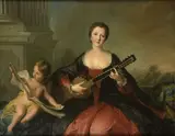 Portrait présumé de Mademoiselle de Beaujolais by Jean-Marc Nattier, 1731, Toile, sold Mar 2022