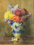 Bouquet de fleurs by Isidore Rosenstock, Gouache et aquarelle, sold Nov 2023