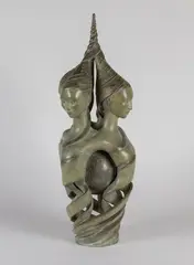 Convergence harmonique by Isabelle Jeandot, 2009, Épreuve en bronze à patine verte, sold Nov 2023