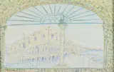 Venise, le palais des Doges by Louis Touchagues, Aquarelle, sold Apr 2022