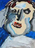 * Visage by Bengt Linström, Gouache, sold Apr 2022