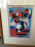 Composition florale by Roland Bierge, Gouache sur papier, sold Mar 2016