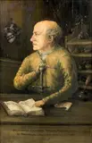 Profil du médecin Paracelse by Roman Zens, Panneau Inscriptions omne Donum Inperfectum/Perfectum a deo a Diabolo/Doct: Medicus, sold Feb 2016