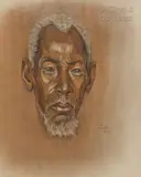 Portrait de Kabarira, Mututsi, mars 1952 by Marthe de Witte, Fusain et pastel sur papier, sold Jun 2022
