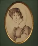 Mademoiselle Mars by Nicolas Jacques, vers 1814, Lavis brun sur esquisse de sanguine et deux rehauts de gouache blanche dans les yeux, sold Jun 2018
