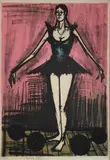 La danseuse aux haltères. Cf Série sur le cirque by Bernard Buffet, Lithographie en couleurs, sold Jun 2018