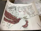 Homme de profil et partition by Alexandre Fassianos, Lithographie sur papier d'Arches, sold Mar 2018