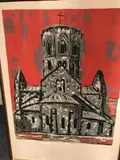 Chapelle by Jean Couty, Lithographie, épreuve d'artiste, sold Mar 2018