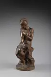 Jeune femme à la sortie du bain by Paul Delaroche, Épreuve en terre cuite patinée, sold Nov 2017
