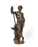 Le forgeron by Antoine Bofill, Bronze à patine brune, sold Dec 2024