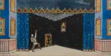 Scénographie de « Petrouchka » : La Chambre de Petrouchka by Alexandre Benois, 1936, Crayon, encre, aquarelle et gouache sur papier vergé et carton, sold Dec 2024