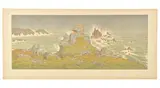 La Tempête, 1902 Planche n°10 sur 16 de la série La Féérie des heures by Henri Rivière, Lithographie en, sold Dec 2024