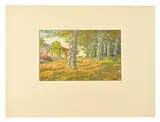 Bois de Hêtres à Kerzarden, 1917 Planche n°20 sur 20 de la série le Beau pays de Bretagne by Henri Rivière, Lithographie en, sold Dec 2024