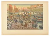 Le Port, 1906 Planche n°1 sur 4 de la série Au Vent de Noroît by Henri Rivière, Lithographie en, sold Dec 2024
